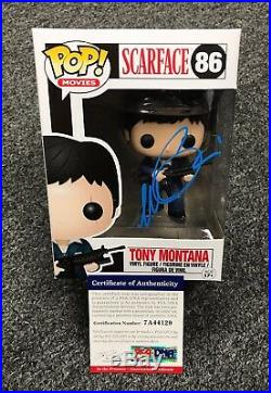 1210C42 Al Pacino Signed SCARFACE Tony Montana FUNKO POP Doll PSA/DNA COA