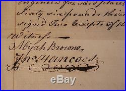 1757 John Hancock Autograph Document Signed (PSA/DNA Authentic)