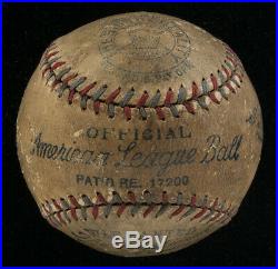 1931 Babe Ruth Autographed Oal Ball Given To Mother Of His Own Daughter Psa/dna