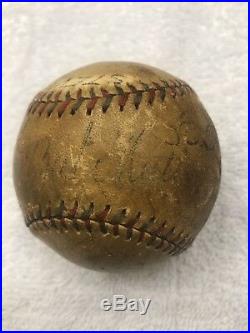 1933 BABE RUTH LOU GEHRIG PSA/DNA LOA Multi Signed Baseball Autographed