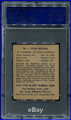 1948 Bowman Stan Musial #36 PSA DNA Signed Auto Authentic
