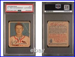 1949 Bowman #111 Red Schoendienst Auto PSA/DNA Authentic POP 14