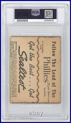 1949 Sealtest Del Ennis Autograph PSA DNA Authentic Auto Signed Phillies Sticker