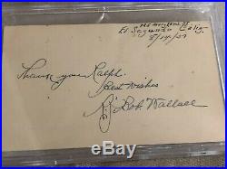 1951 RODERICK BOBBY WALLACE Signed Autographed GPC PSA/DNA Encapsulated HOF Rare