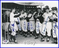 1952-54 New York Yankees Multi-Signed 8x10 Photo Autograph Auto PSA/DNA Y02676