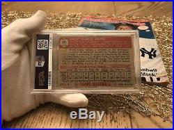 1952 Topps Mickey Mantle Autographed Rookie Card Psa Dna Gem Mint 10 Auto