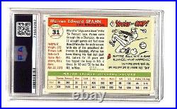 1955 Topps Warren Spahn Signed Baseball Card #31 PSA/DNA