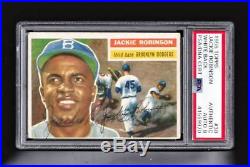 1956 TOPPS JACKIE ROBINSON PSA/DNA 8 SIGNED AUTO + 1933 Goudey Babe Ruth RP