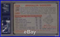1956 Topps #166 Dodgers Team Signed Koufax Snider Reese Alston HOF PSA/DNA Auto