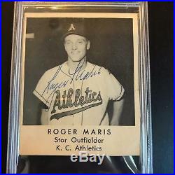 1959 Roger Maris Signed Autographed Armour Bacon Baseball Rookie Card PSA DNA
