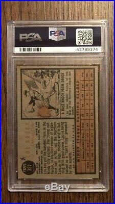 1962 Topps LOU BROCK Cubs Rookie #387 Card Autographed PSA DNA CERT HOF Cardinal