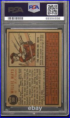 1962 Topps Willie Mays Signed PSA DNA 3 Auto 8 Autograph