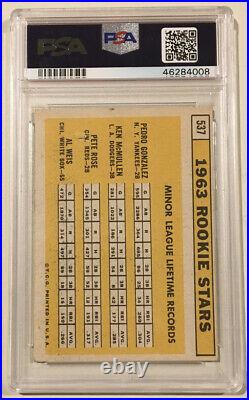 1963 Topps PETE ROSE Signed Autograph Rookie Baseball Card PSA/DNA 10 PSA 3 Reds