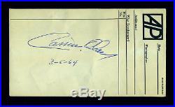1964 CASSIUS CLAY-MUHAMMAD ALI AUTOGRAPH with HISTORICAL SIGNIFICANCE PSA/DNA 9