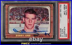 1966 Topps Hockey Bobby Orr ROOKIE RC PSA/DNA 10 AUTO #35 PSA AUTH