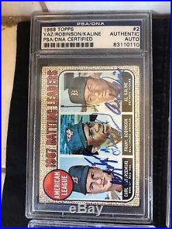 1968 Topps Detroit Tigers World Series Champions Autographed Signed PSA/DNA Set