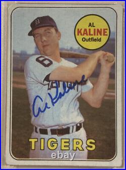 1969 Topps AL KALINE Signed Autographed Baseball Card PSA/DNA #410 Tigers HOF