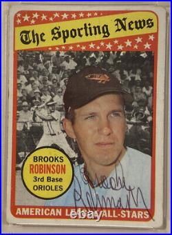 1969 Topps BROOKS ROBINSON Signed All-Star Baseball Card PSA/DNA #421 Orioles