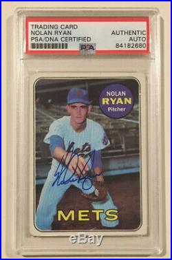 1969 Topps NOLAN RYAN Signed Autographed Baseball Card PSA/DNA #533