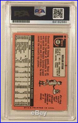 1969 Topps NOLAN RYAN Signed Autographed Baseball Card PSA/DNA #533