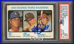 1973 Topps Mike Schmidt Signed RC PSA 10 AUTO / NM 7 Rookie POP 15 Awesome