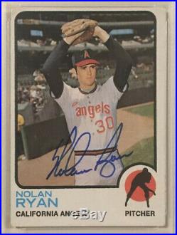 1973 Topps NOLAN RYAN Signed Autographed Baseball Card PSA/DNA #220