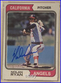 1974 Topps NOLAN RYAN Signed Autographed Baseball Card #20 PSA/DNA