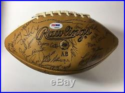1975 Ohio State Team Signed Football Woody Hayes 63+ Autographs PSA/DNA