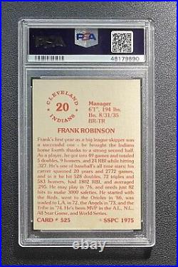 1975 SSPC Frank Robinson Signed PSA/DNA Authentic Autograph Cleveland Indians