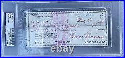 1977 Ted Williams Autograph Check PSA/DNA Certified
