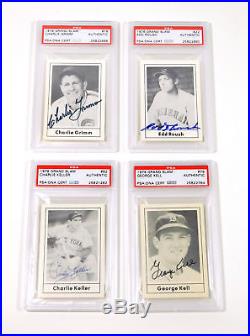 1978 Grand Slam Baseball Set (1-100) (96 are Autographed and PSA/DNA Slabbed)