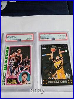 1978 Topps #1 Bill Walton PSA/DNA 9 & Luke Walton PSA/DNA