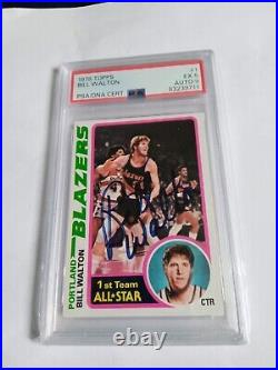 1978 Topps #1 Bill Walton PSA/DNA 9 & Luke Walton PSA/DNA