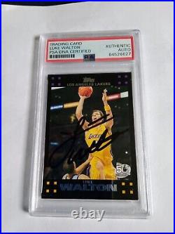 1978 Topps #1 Bill Walton PSA/DNA 9 & Luke Walton PSA/DNA