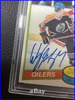1980 O-Pee-Chee PSA DNA Wayne Gretzky Autograph, second year after 1979 rookie