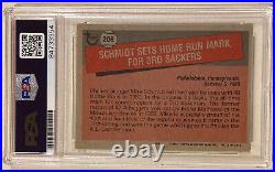 1981 Topps MIKE SCHMIDT Signed Autographed Baseball Card #206 PSA/DNA Phillies
