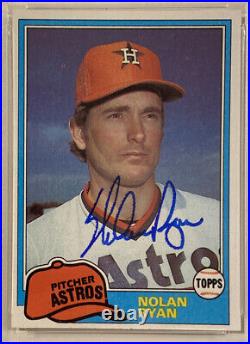 1981 Topps NOLAN RYAN Signed Baseball Card #240 PSA/DNA Houston Astros