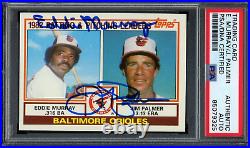 1983 Topps #21 Eddie Murray Jim Palmer Autograph Card PSA/DNA Authentic AUTO