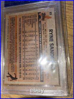 1983 Topps #83 RYNE SANDBERG Signed Rookie Card Autograph RC Auto PSA/DNA Cubs