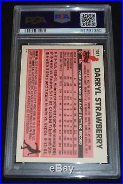 1983 Topps Darryl Strawberry Signed Rookie Autograph ROY RC PSA/DNA 10 Auto Mets