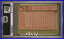 1985 Topps NOLAN RYAN Signed Baseball Card #760 PSA/DNA Auto Grade 10 Astros