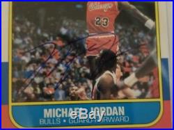 1986 Fleer #57 Michael Jordan RC Rookie Signed AUTO PSA/DNA MINT 9 AUTOGRAPH