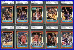 1986 Fleer Basketball Signed Complete Set 143 Autographed Cards! PSA/DNA