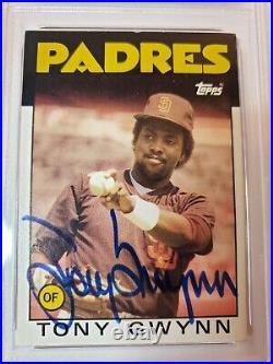 1986 Topps Tony Gwynn Autograph #10 PSA/DNA 10 Certified AUTO San Diego Padres