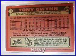 1986 Topps Tony Gwynn Autograph #10 PSA/DNA 10 Certified AUTO San Diego Padres