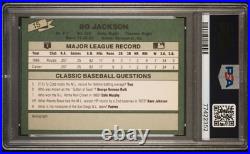 1987 Classic BO JACKSON Signed Baseball Card PSA 8 PSA/DNA Auto Grade 10