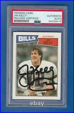 1987 Topps Jim Kelly Rc Rookie Card #362 Auto Autograph Signed Psa Psa/dna