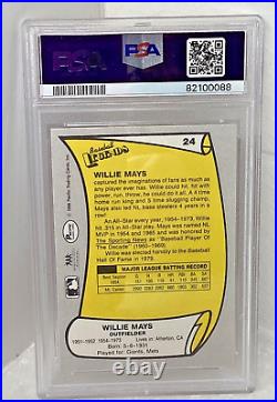 1988 Pacific Legends #24 Willie Mays Autograph Card Auto 8 PSA/DNA Certified