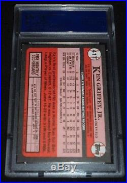 1989 Topps Traded Ken Griffey Jr Signed Rookie Autograph RC Auto PSA/DNA 8 NM-MT