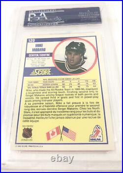 1990 Score Mike Modano Graded Autograph Rookie Card PSA/DNA Certified 198-L